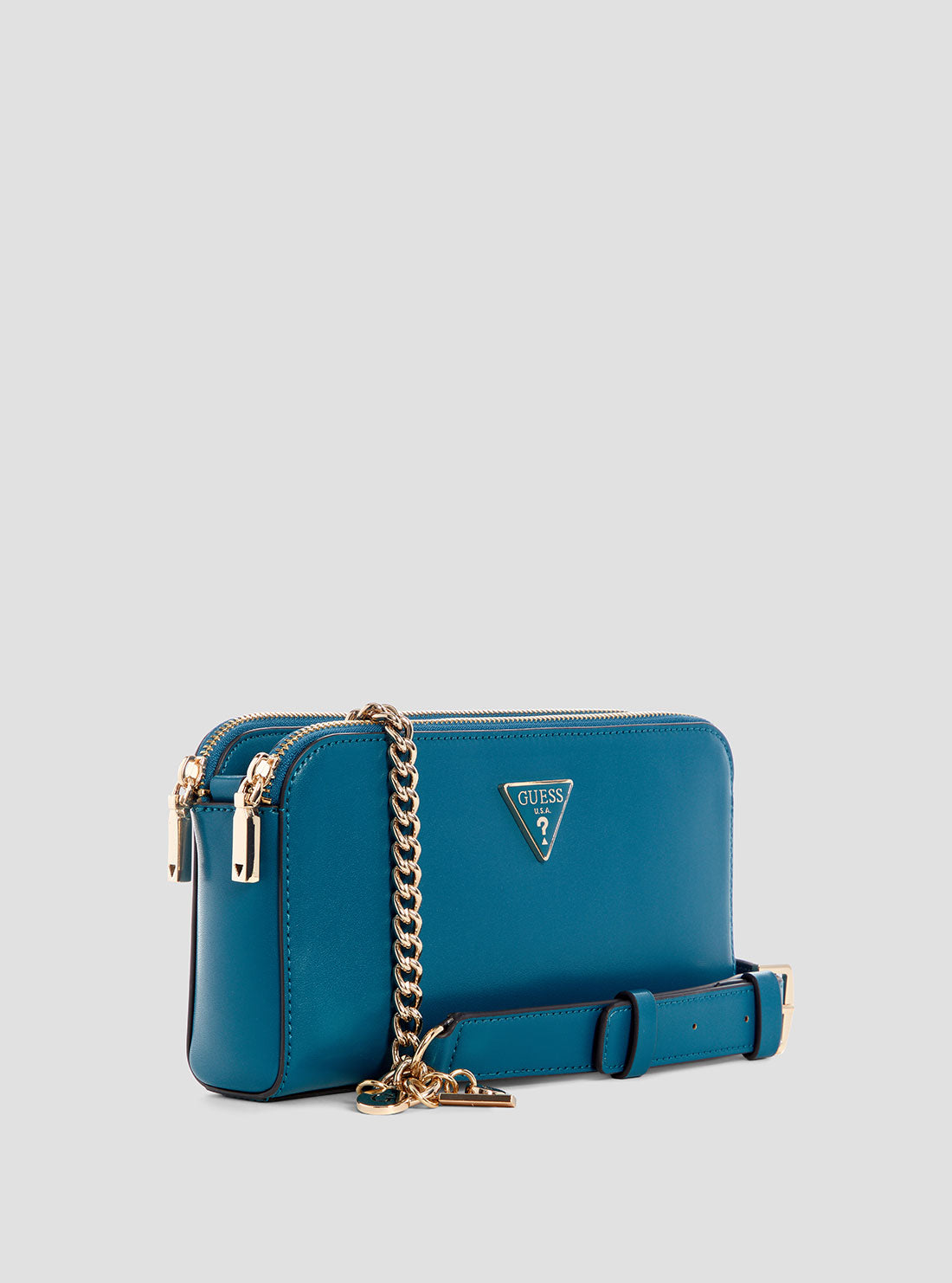 GUESS Blue Daryna Status Crossbody Bag side view