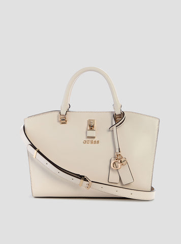White Queensland Luxury Satchel Bag