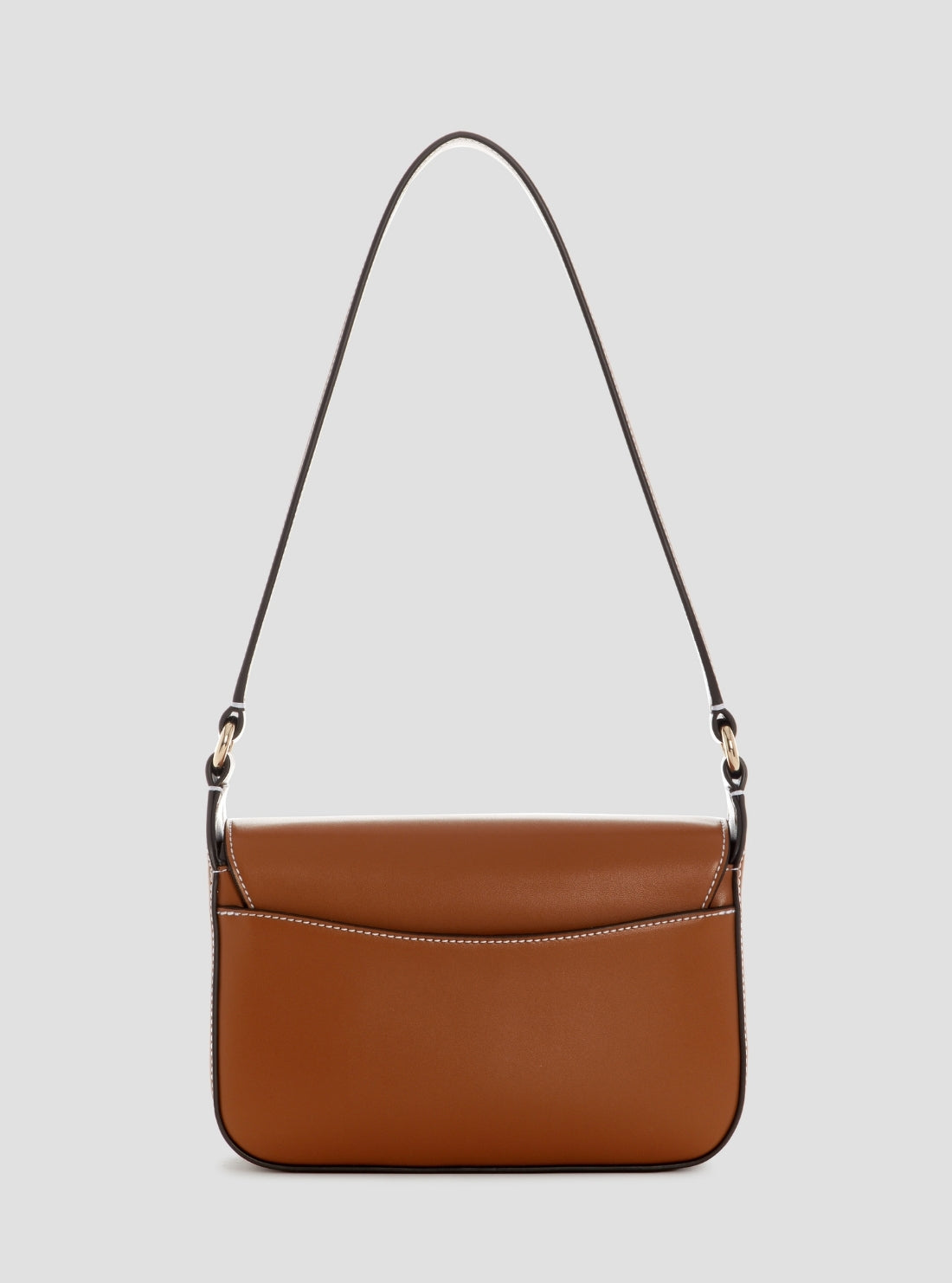 GUESS Womens Brown Ruby Flap Shoulder Bag VG974019 Back View