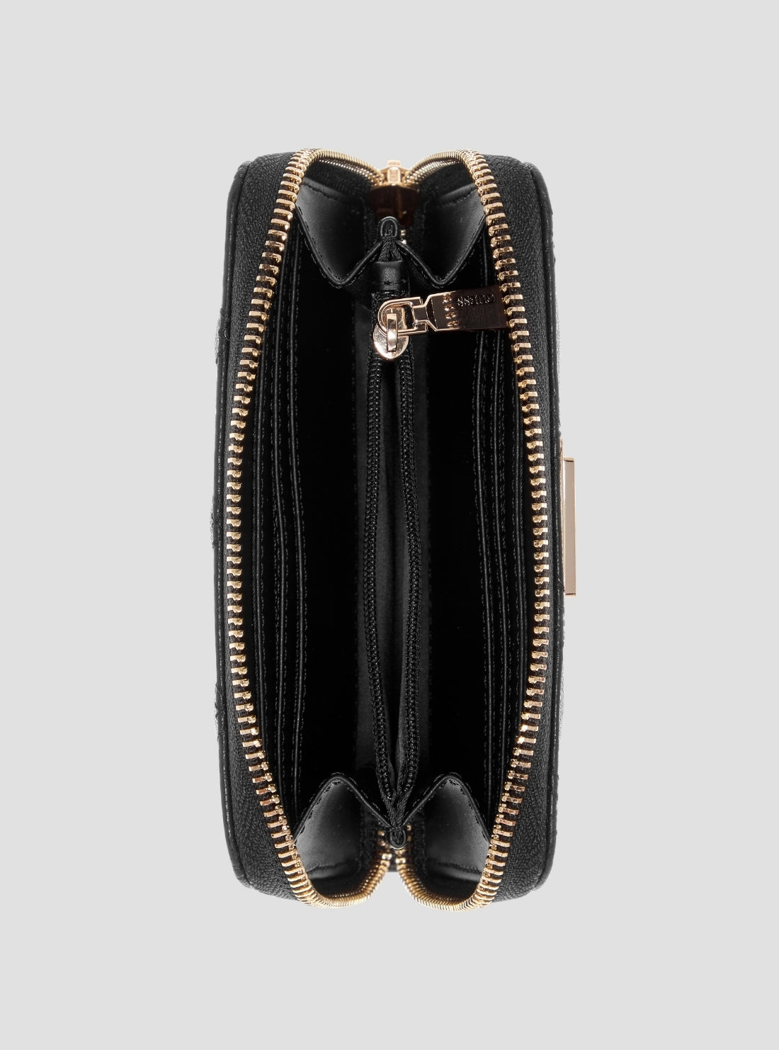 Black Carrie Medium Zip Around Wallet
