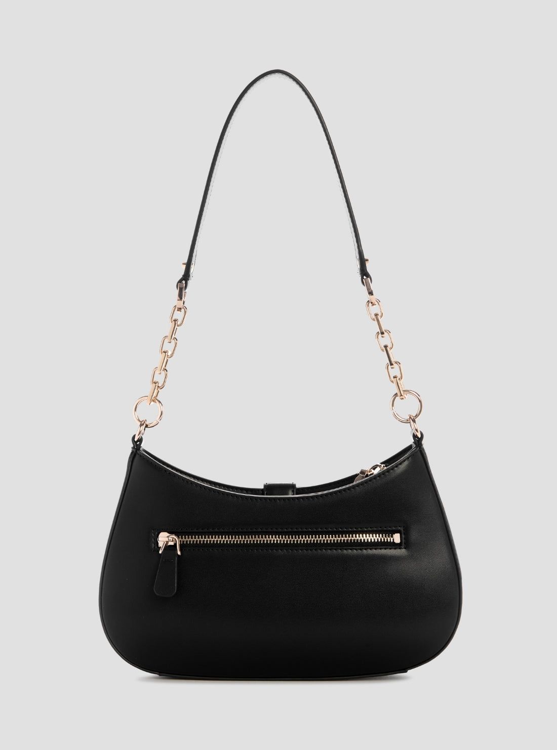 Black Carrie Top Zip Shoulder Bag | GUESS