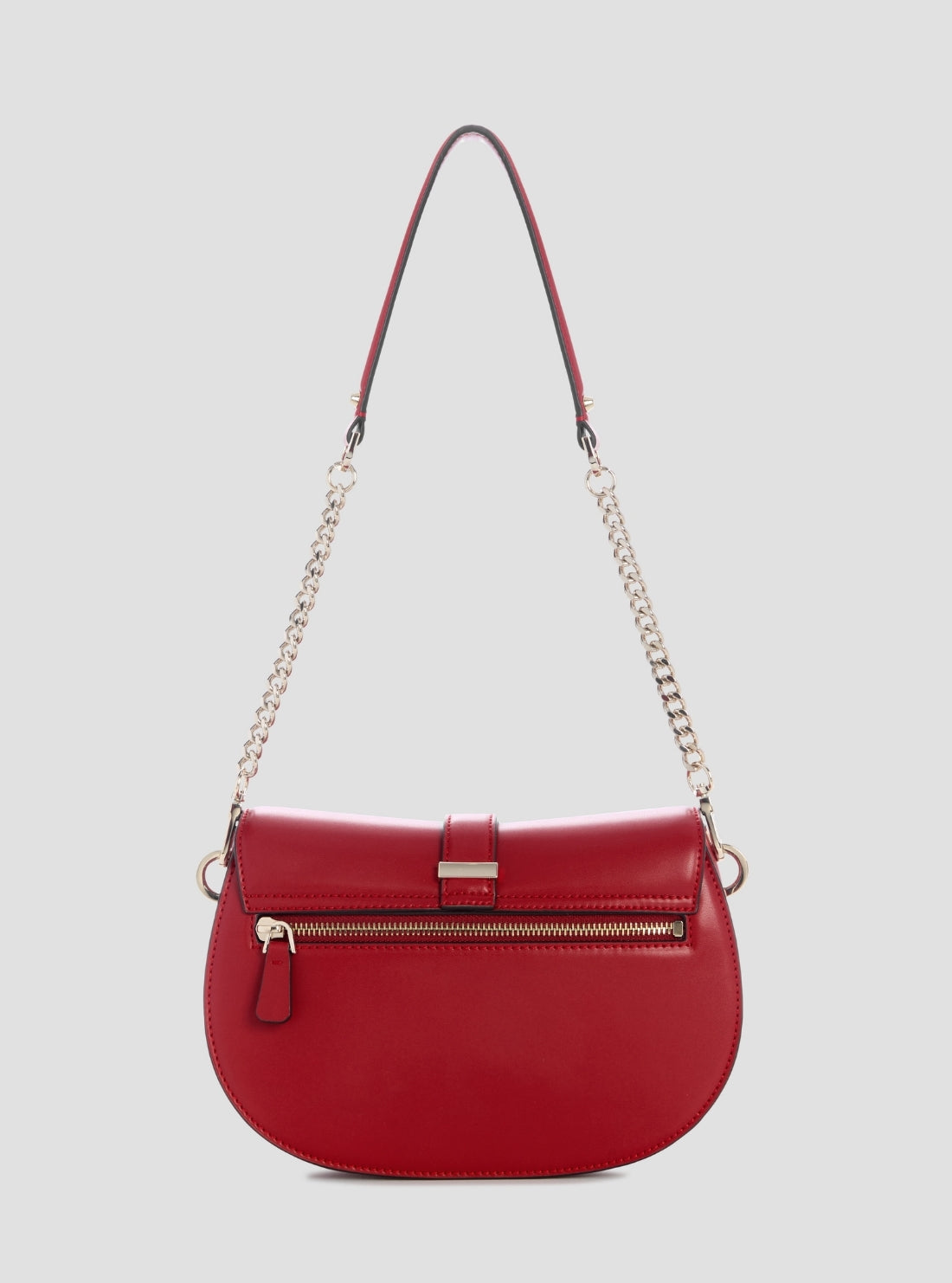 Red Carrie Flap Shoulder Bag