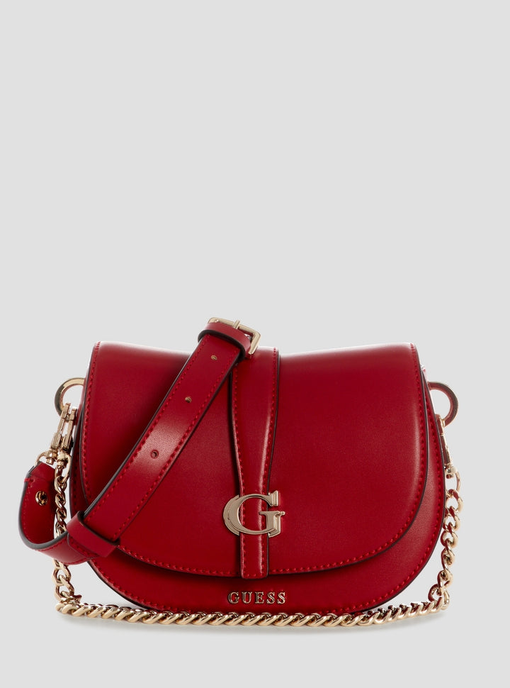 Red Carrie Mini Flap Crossbody Bag