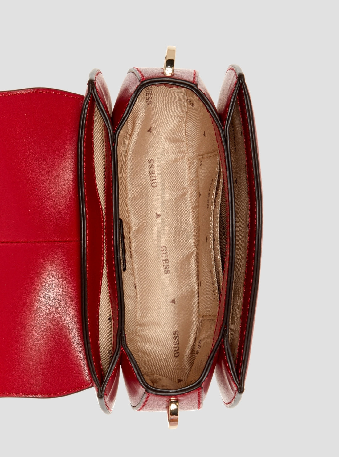 Red Carrie Mini Flap Crossbody Bag