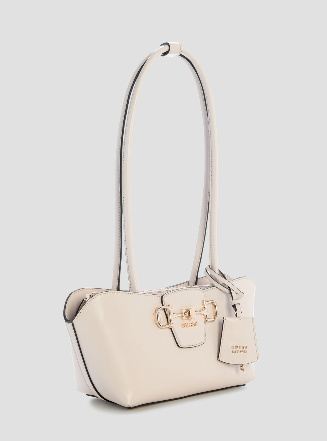 GUESS Womens White Janie Shoulder Satchel Bag VG991008 Side View