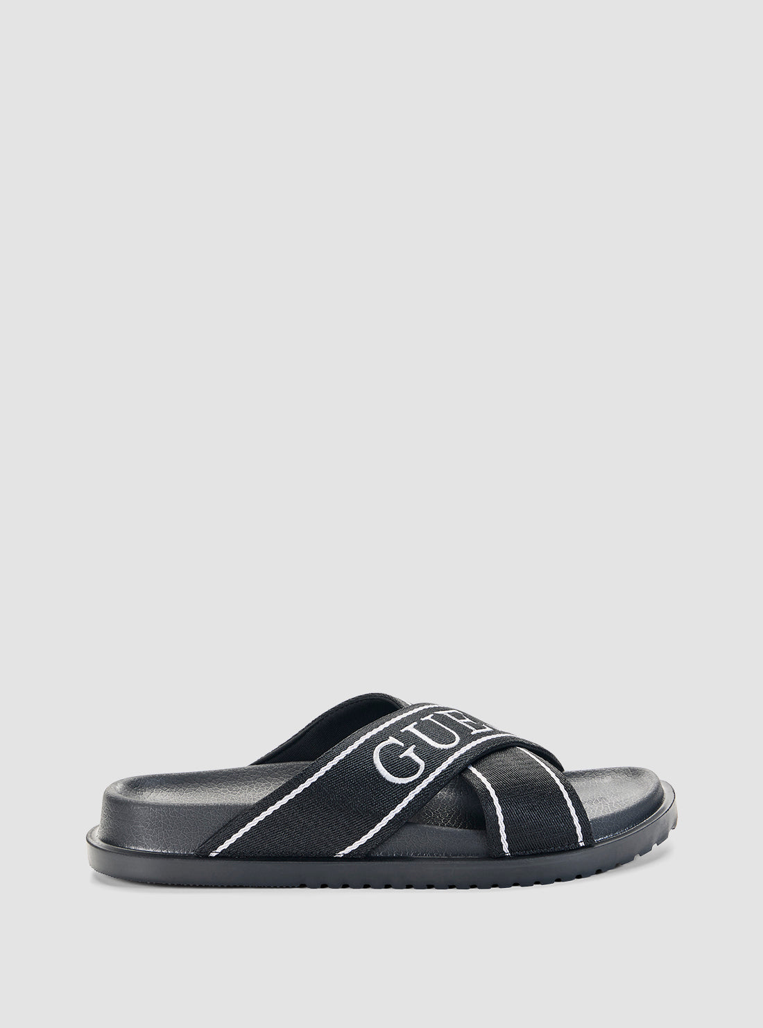 GUESS Footwear Black Vilsing Slides VILSING3 Side View