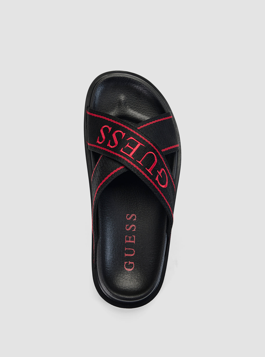 GUESS Footwear Black Vilsing Slides VILSING3  Top View