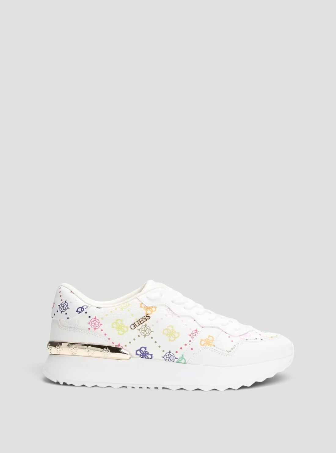 GUESS Footwear White Logo Vinsa Sneakers VINSA4 Side View2