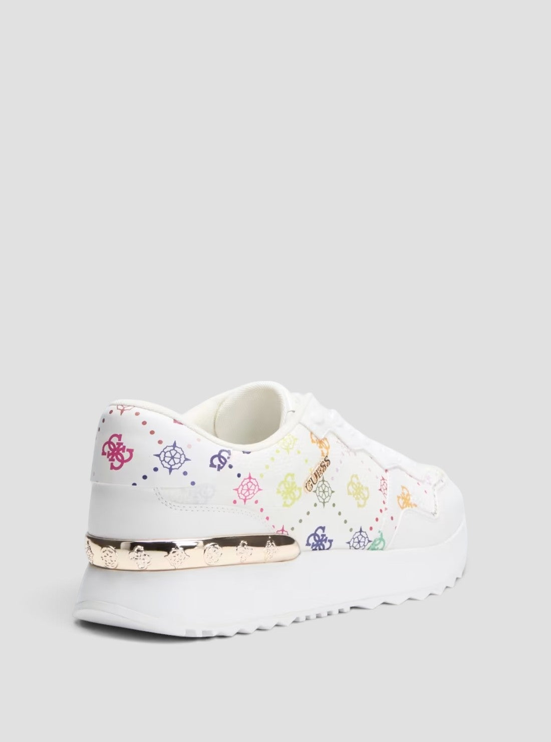 GUESS Footwear White Logo Vinsa Sneakers VINSA4 Back View