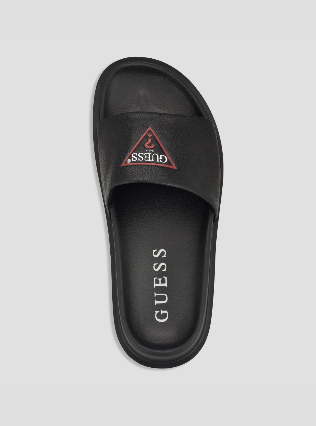 GUESS Footwear Black Vumble Sandals VUMBLE Top View