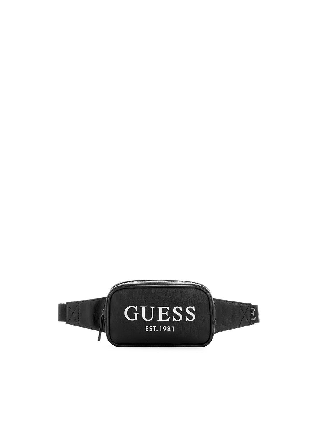 GUESS Black Outfitter Bum Bag front view