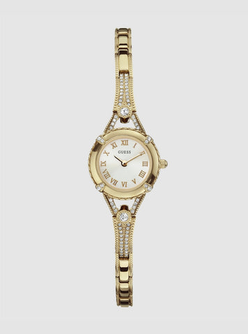 GUESS Accessories Gold Angelic Glitz Watch W0135L2 Front View