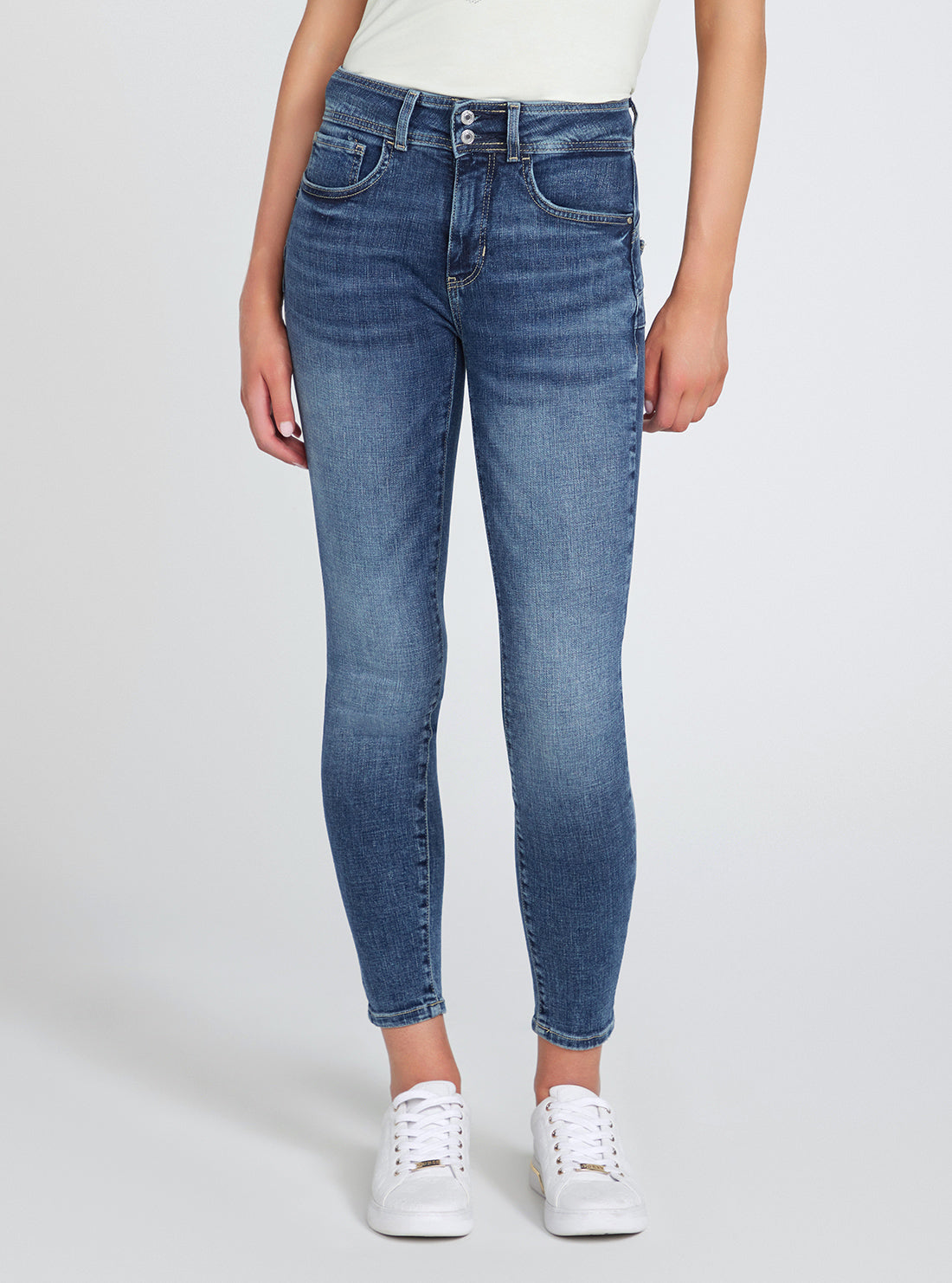 Mid-Rise Shape Up Denim Jeans in Biosphere Wash