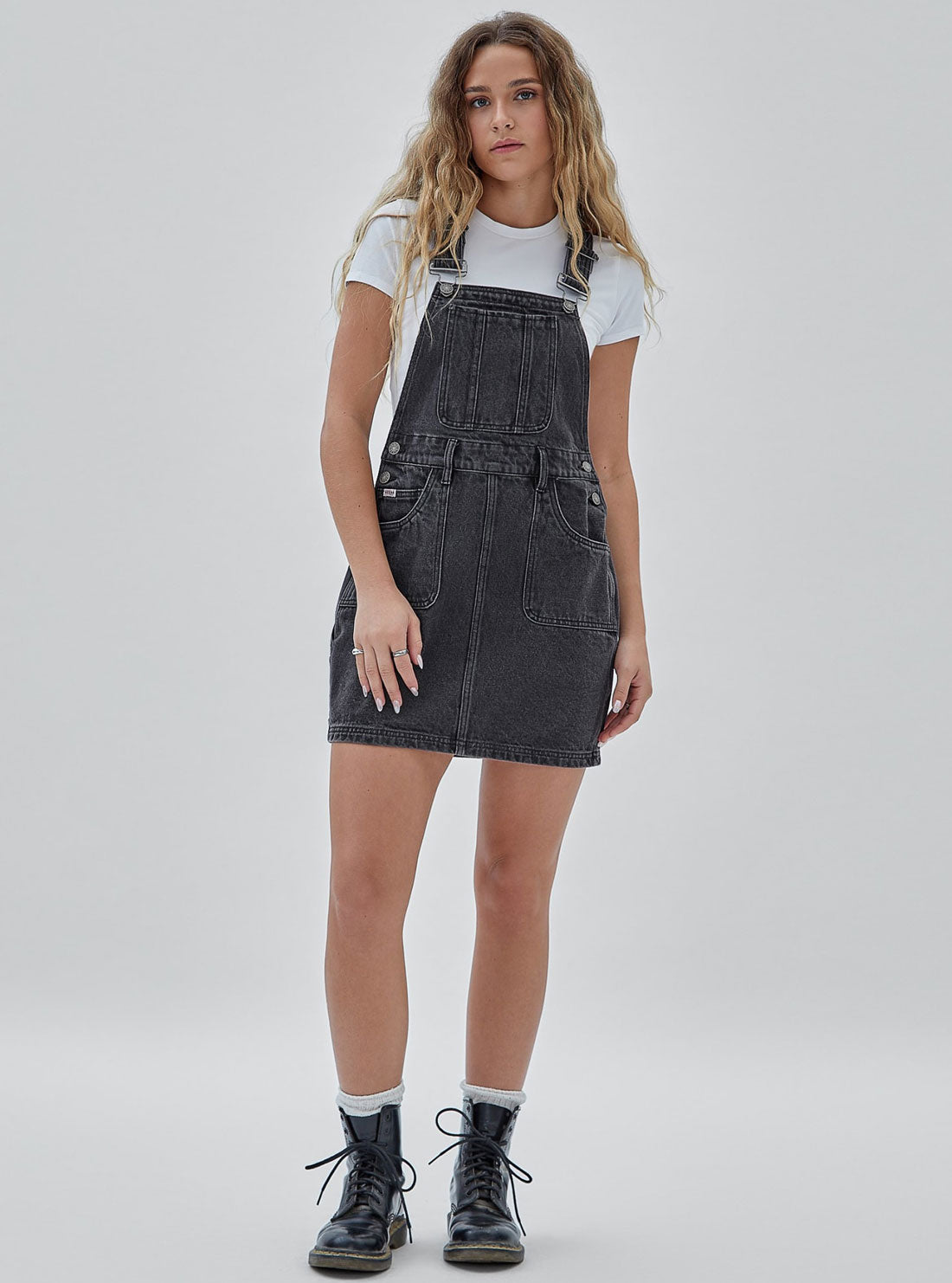 Guess Originals Black Overall Mini Dress | GUESS Women's Apparel Guess Originals Black Overall Mini Dress | GUESS Women's Apparel