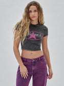 Guess Originals Star Logo Cropped T-Shirt | GUESS Originals Apparel | front view