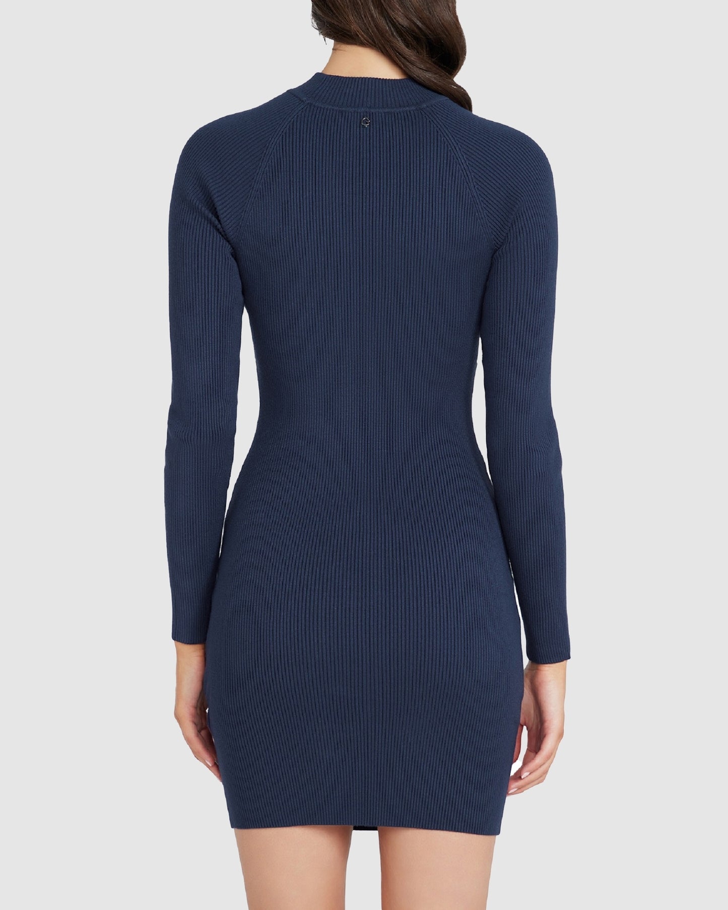 Long Sleeve Mock Neck Cut Out Cambria Dress