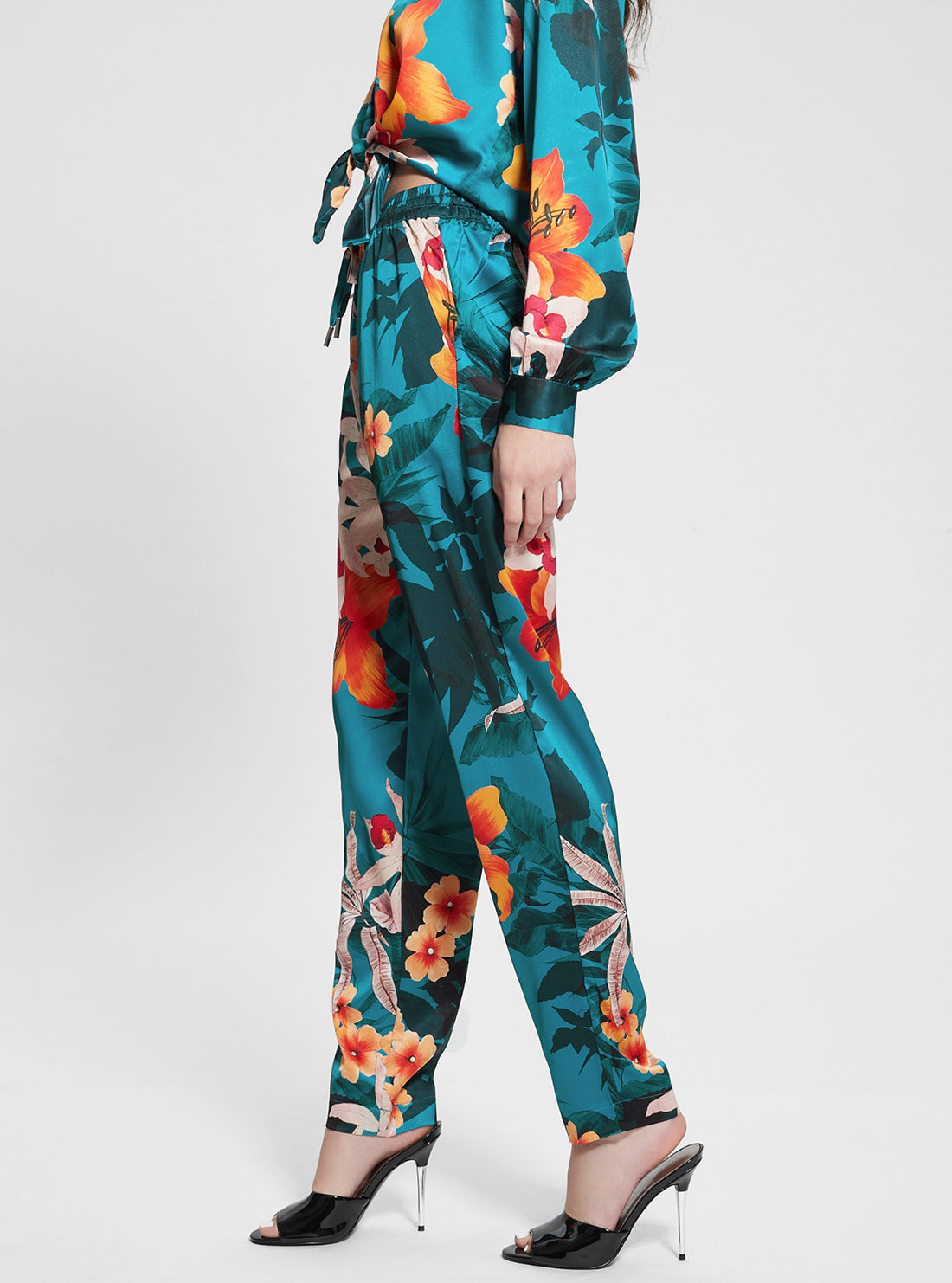 GUESS Eco Green Viola Jogger Pants side view