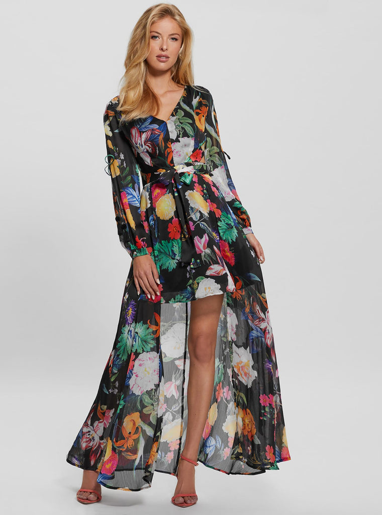 Eco Garden Print Farrah Maxi Dress | GUESS