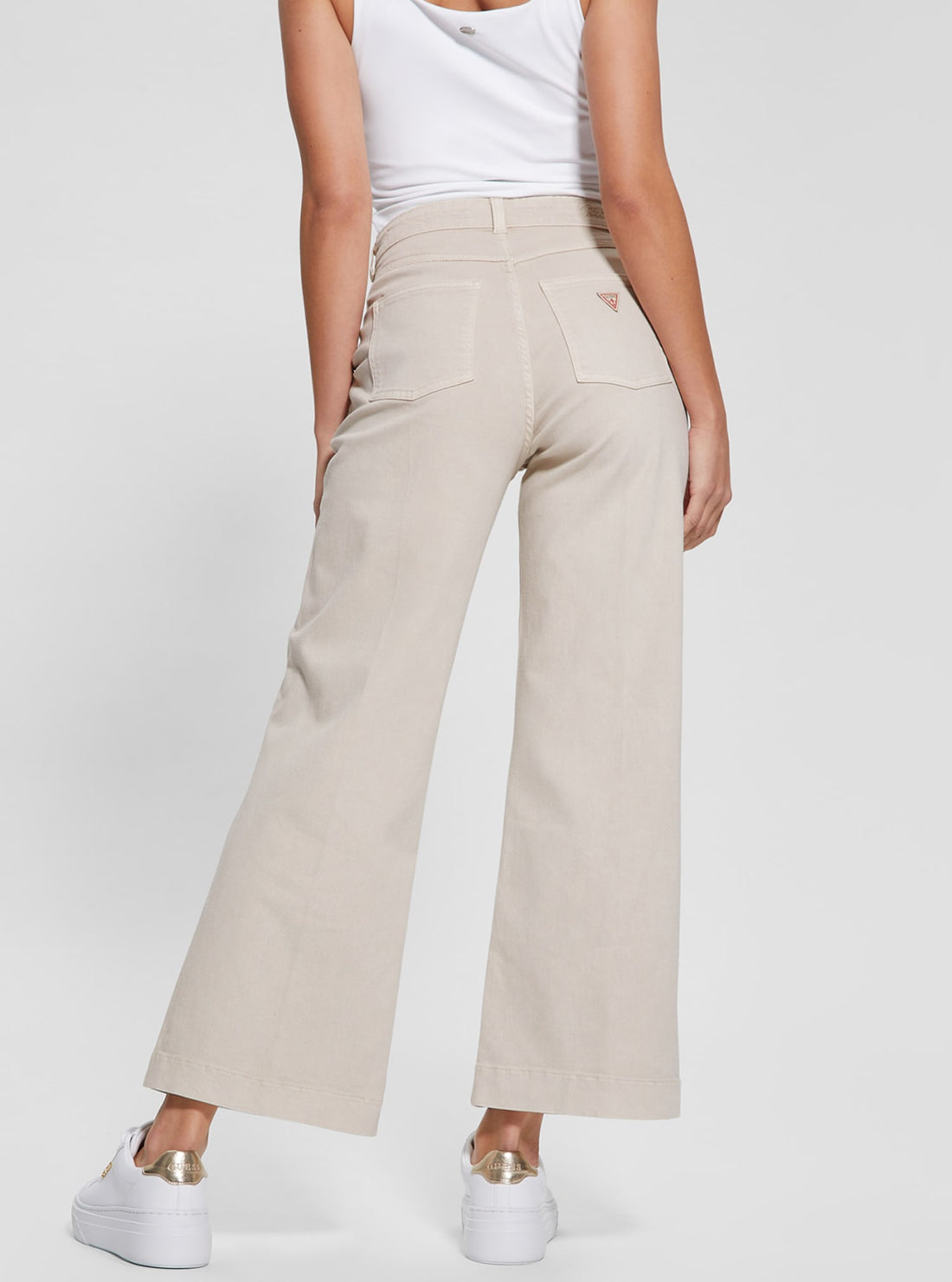 Beige Darma Wide Leg Pant