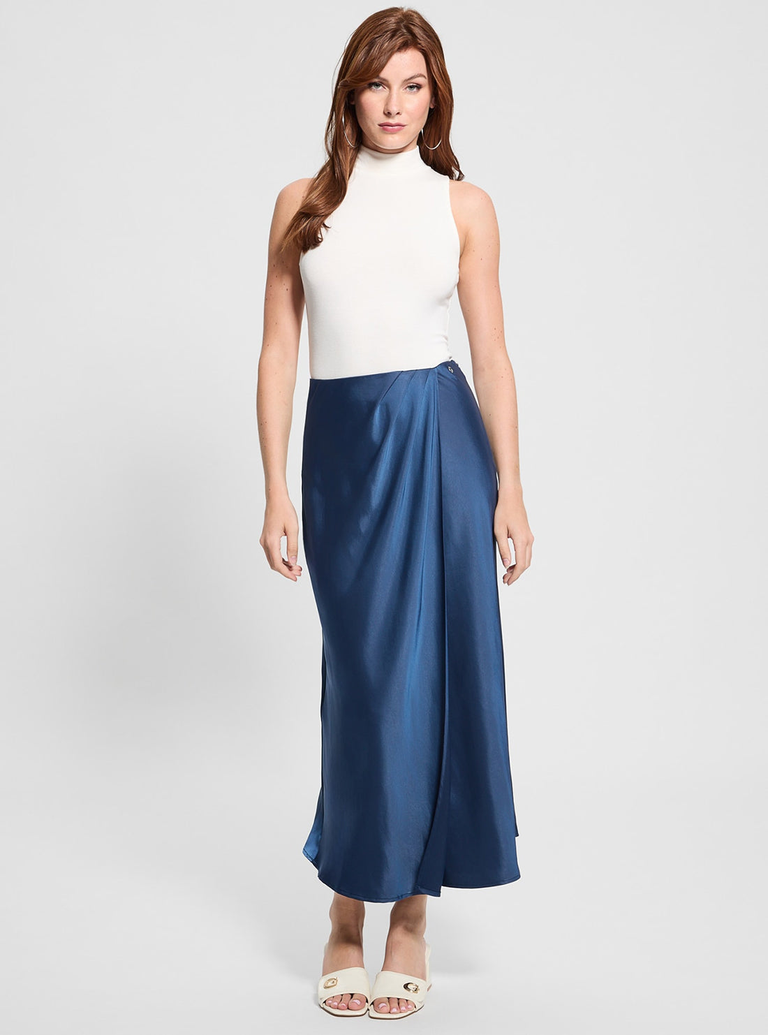 Blue Anastasia Maxi Skirt