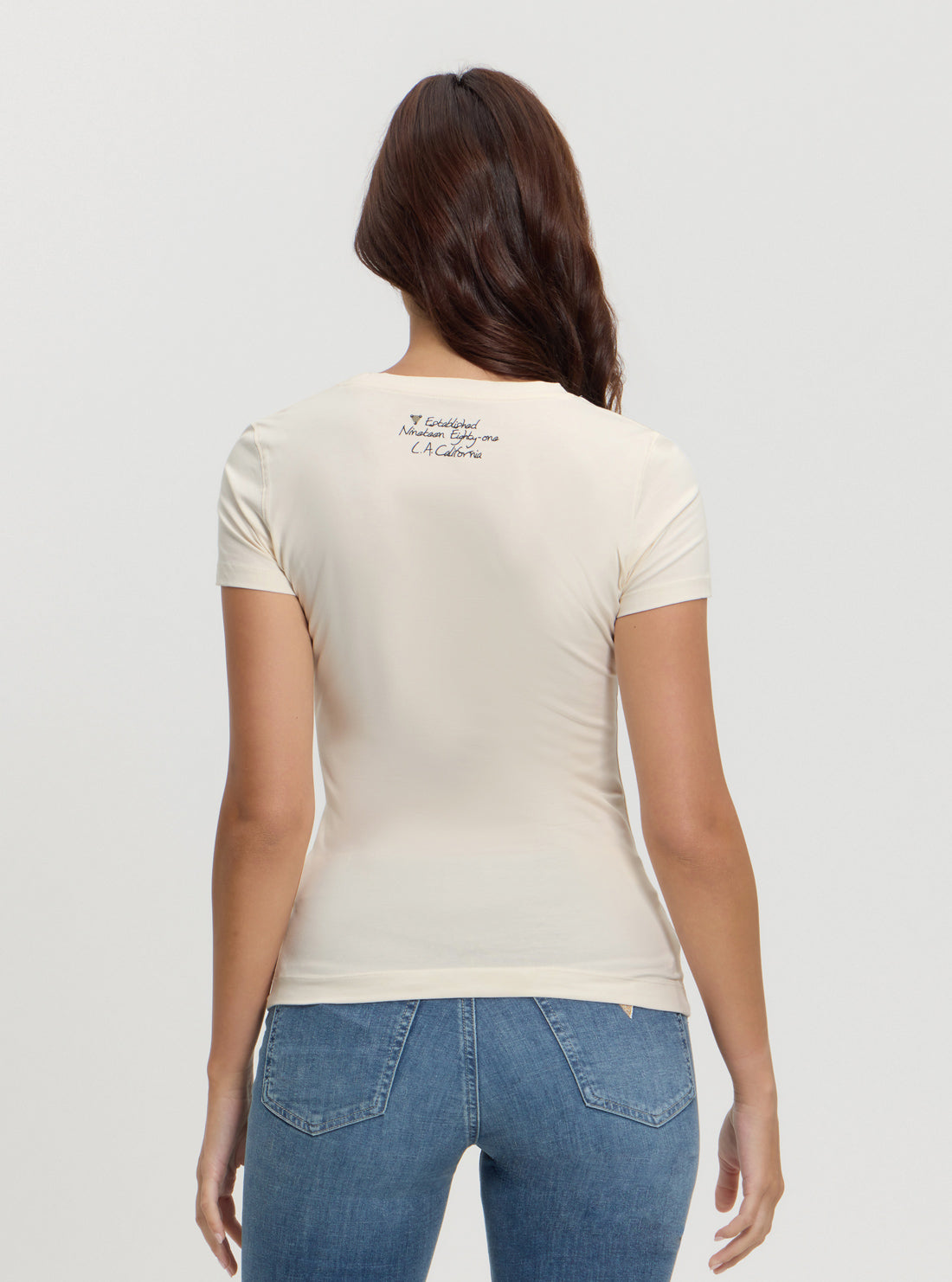 Beige Triangle Tiger Print T-Shirt