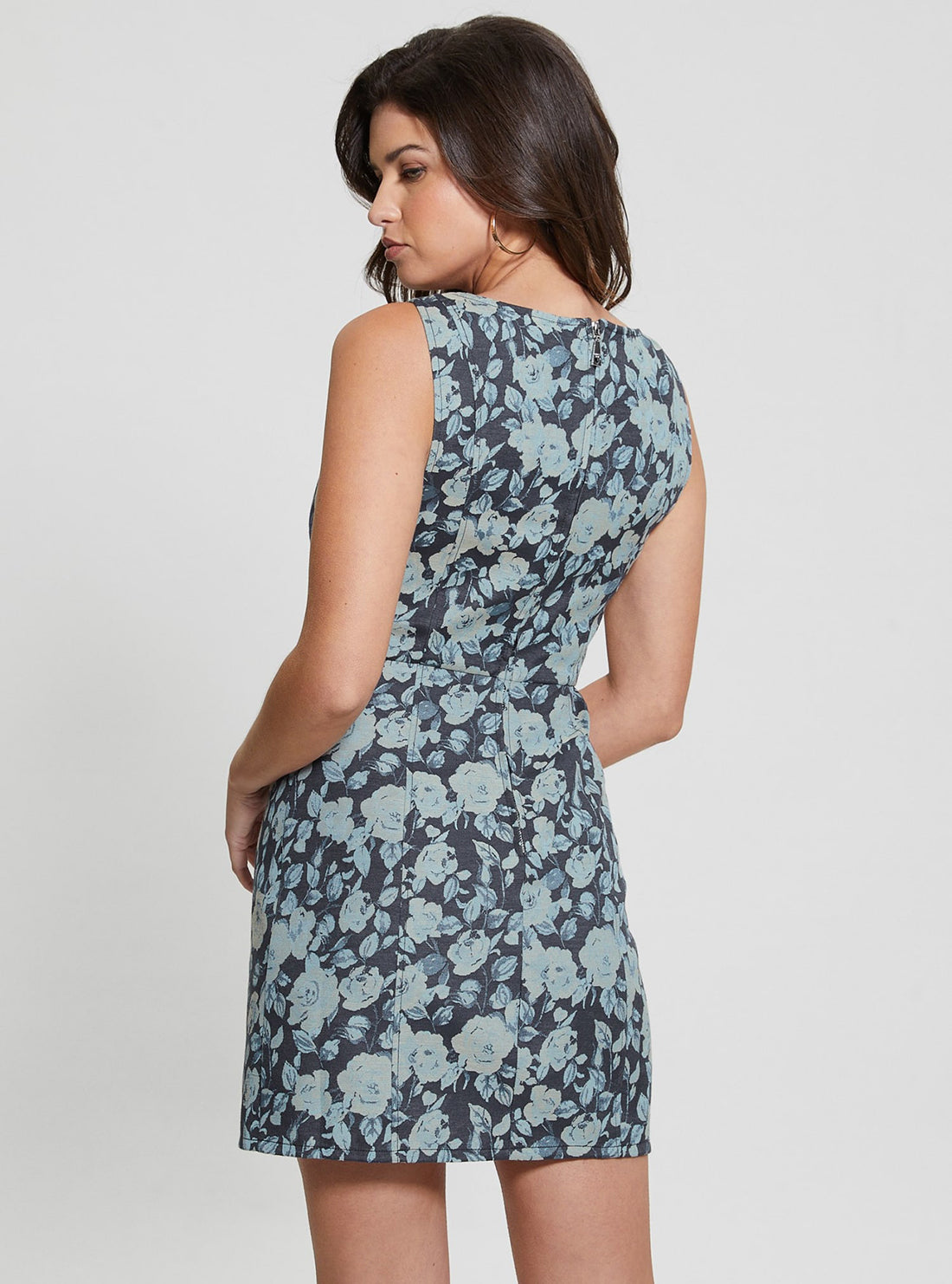 Blue Margaux Jacquard Mini Dress