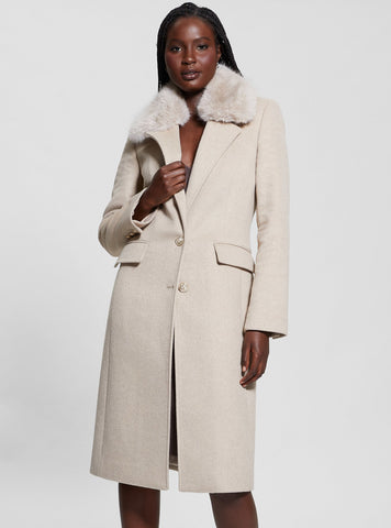 Beige Nancy Coat full view
