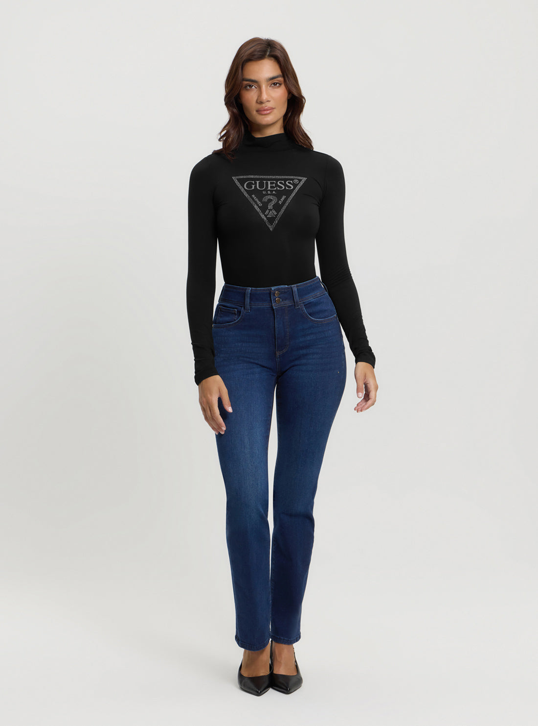 Eco Black Evelyn Logo Bodysuit
