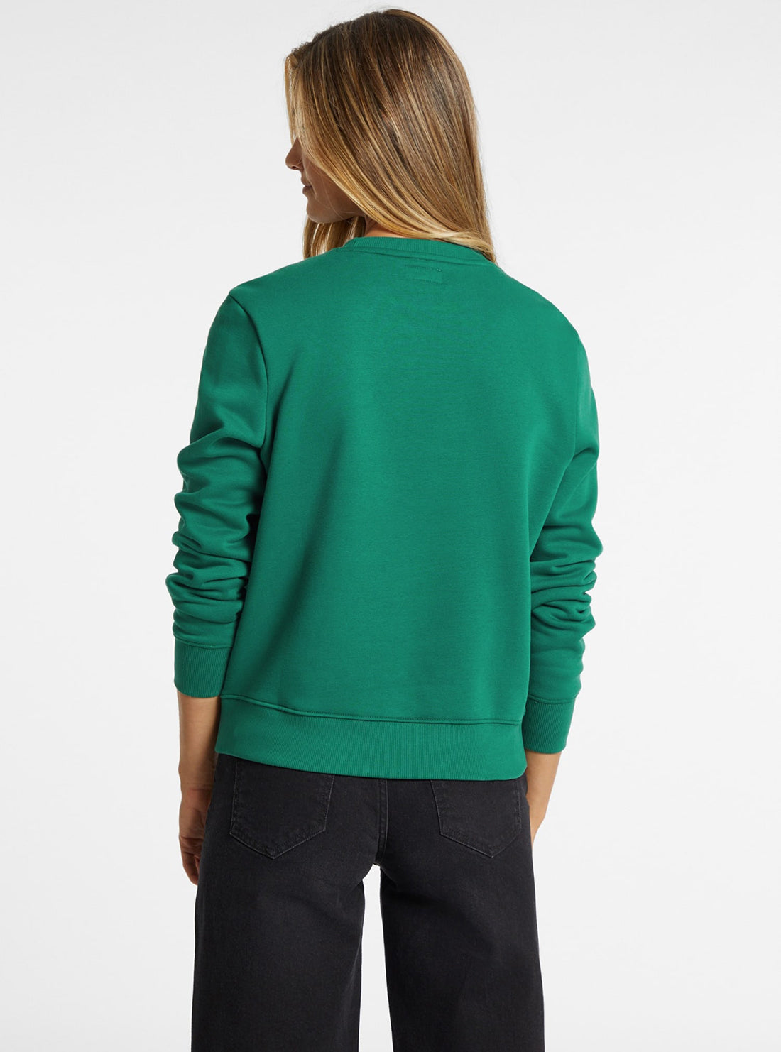 Guess Jeans Green Logo Jumper