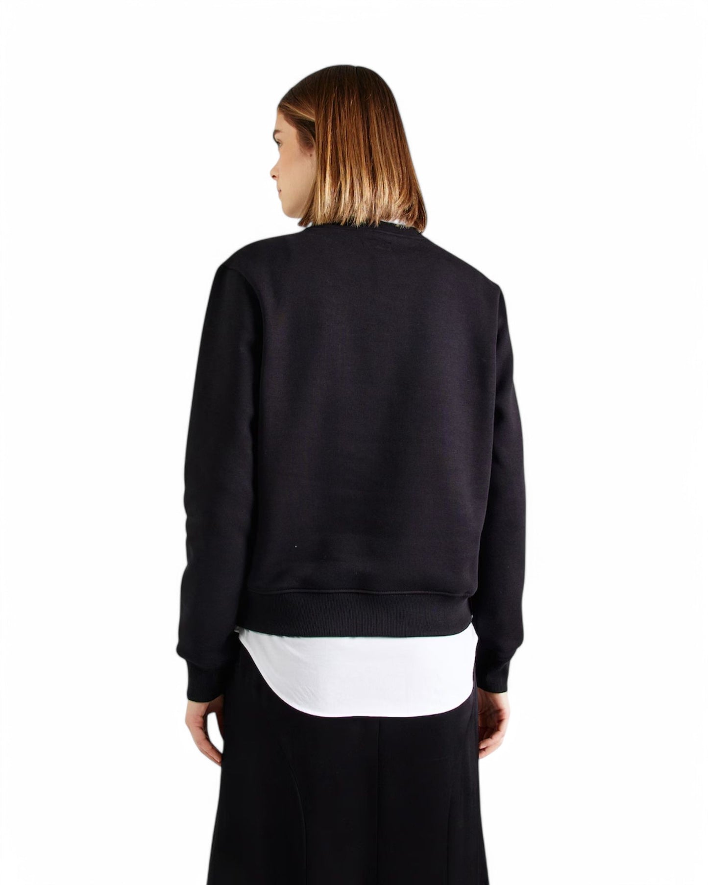 Guess Jeans Crew Neck Regular Italic Logo Sweat