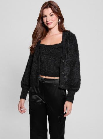 Black Keyla Knit Cardigan