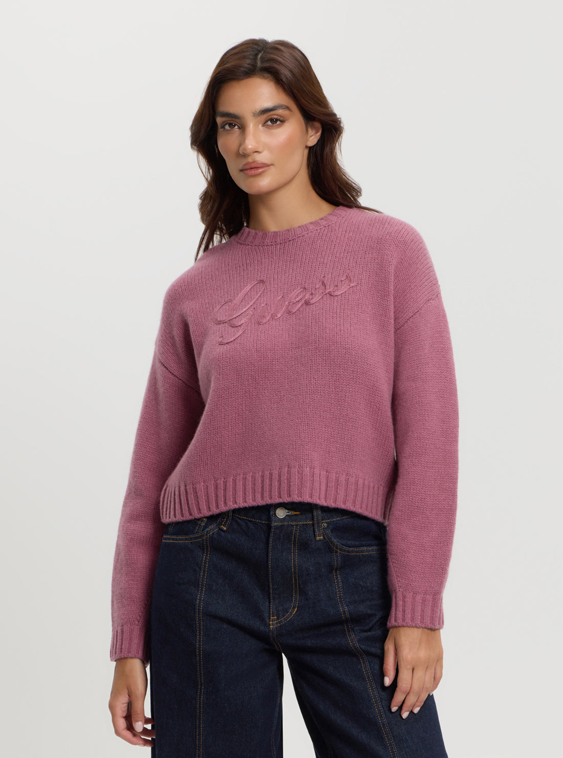 Guess Originals Pink Vintage Graphic Sweater GUESS