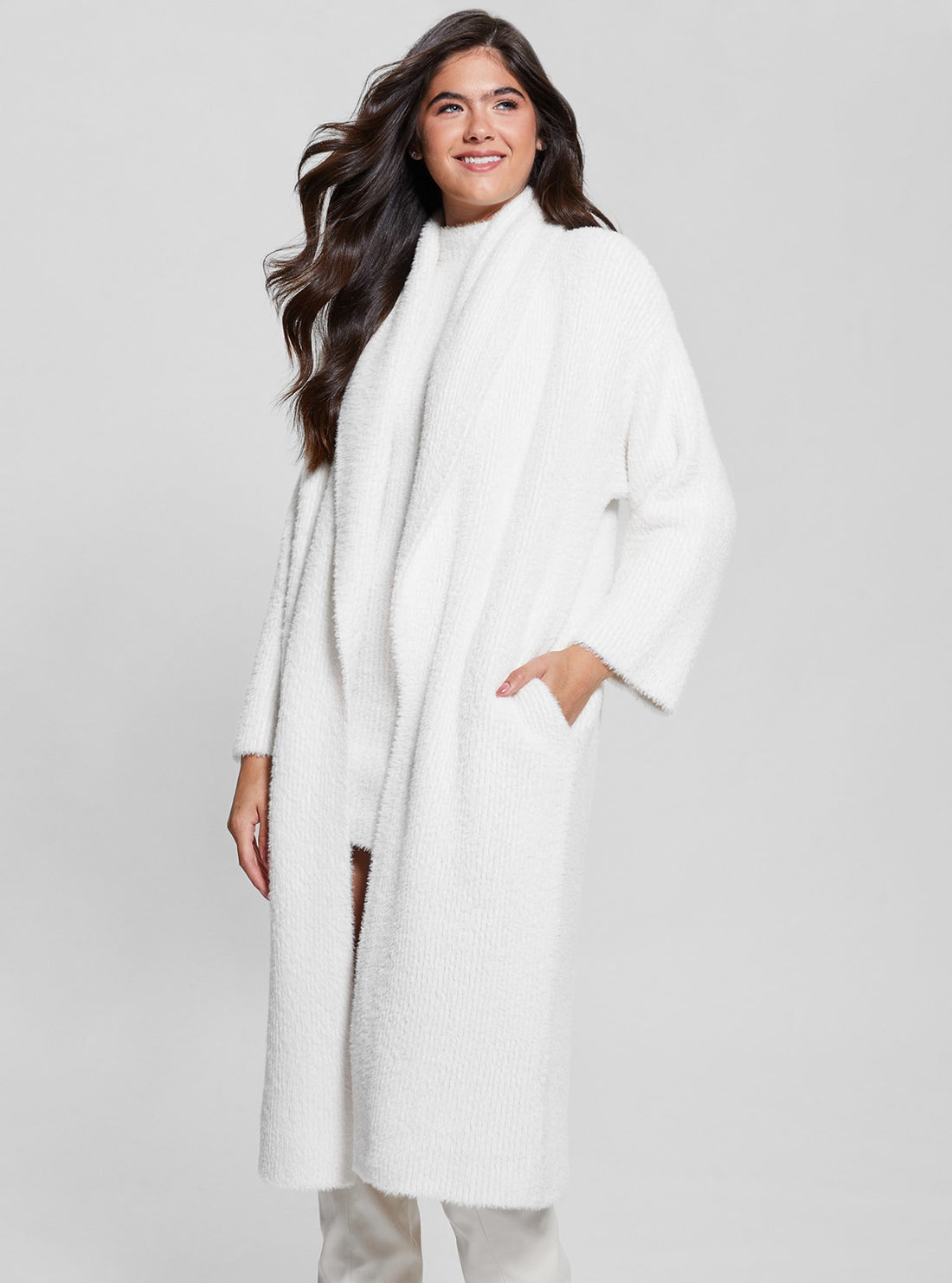 White Vero Oversized Cardigan