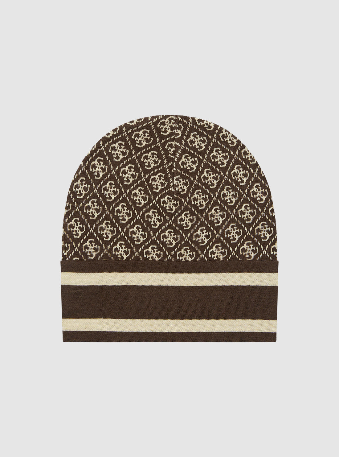 Dark Brown Logo Knit Beanie