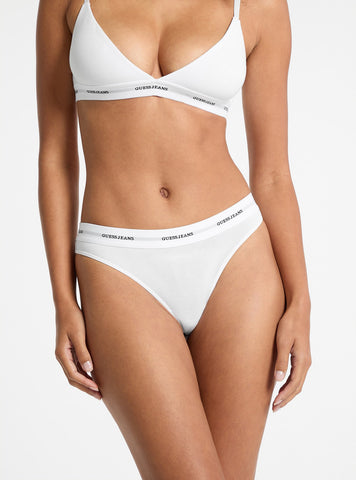 Guess Jeans White Thong