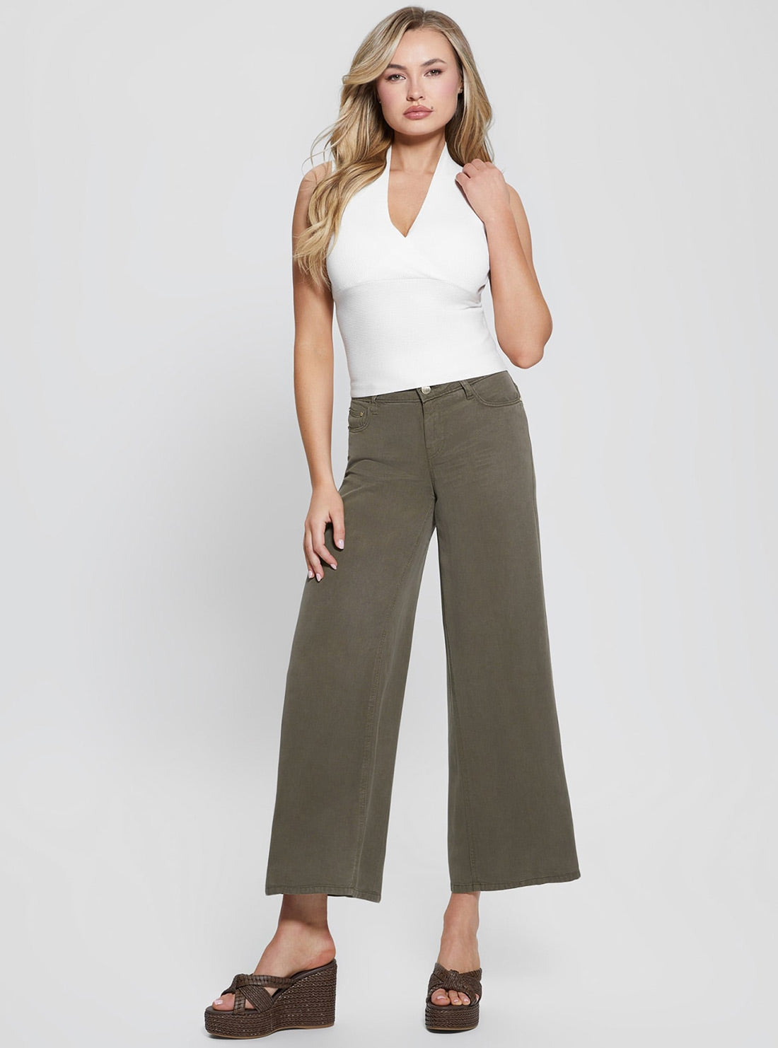 Eco Brown Sexy Palazzo Pant