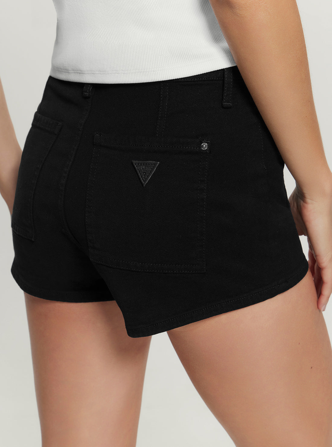 Black Zelia Denim Shorts