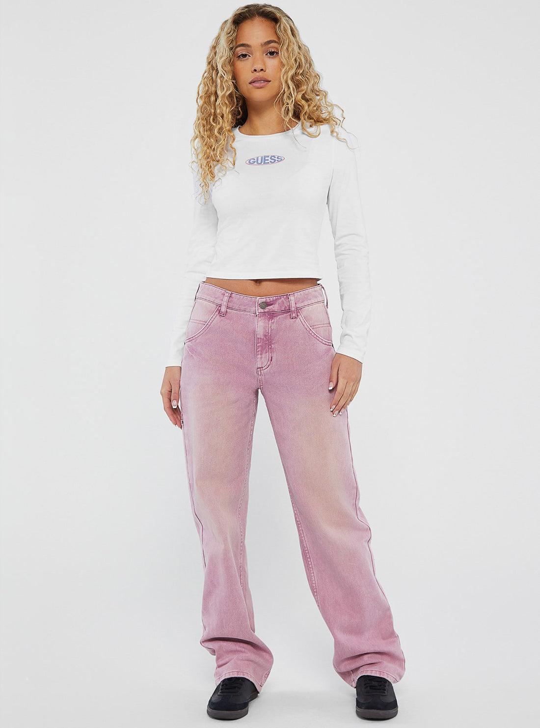 Guess Originals Pink Overdye Carpenter Pant