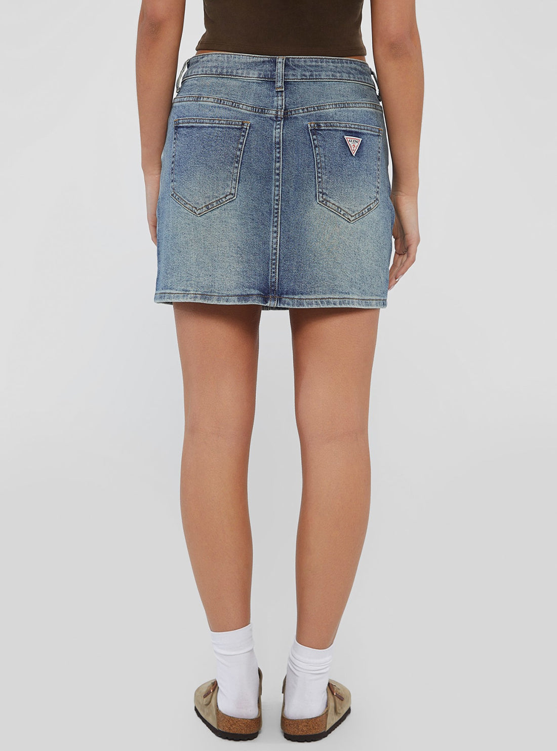 Guess Originals Panel Denim Mini Skirt