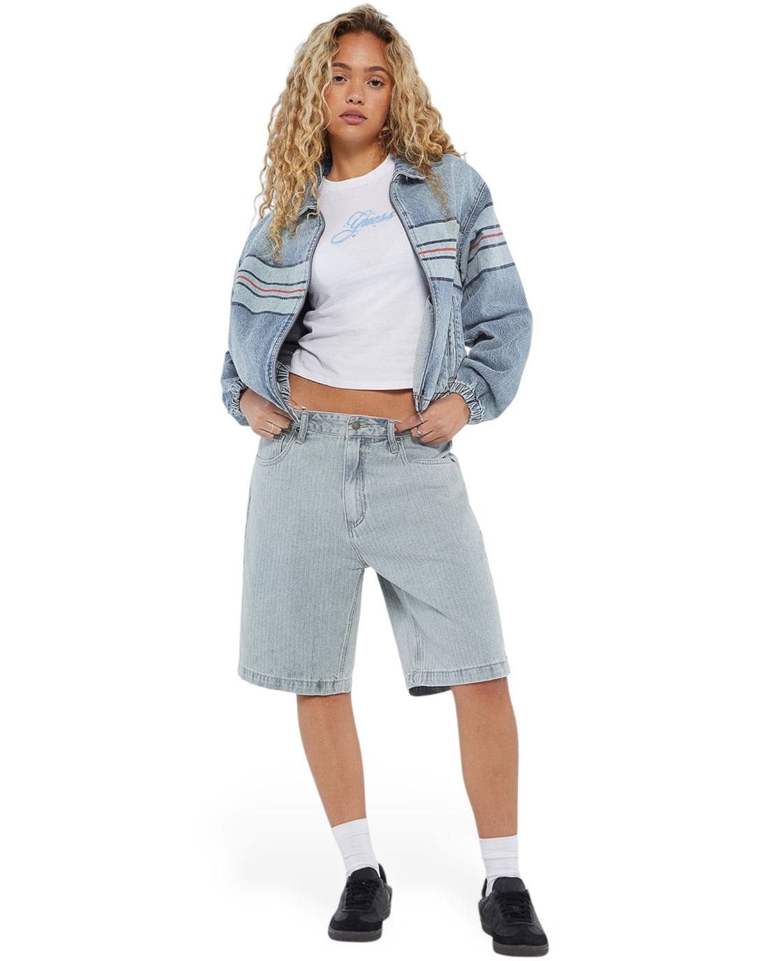 Guess Originals Chest Stripe Bomber Jacket