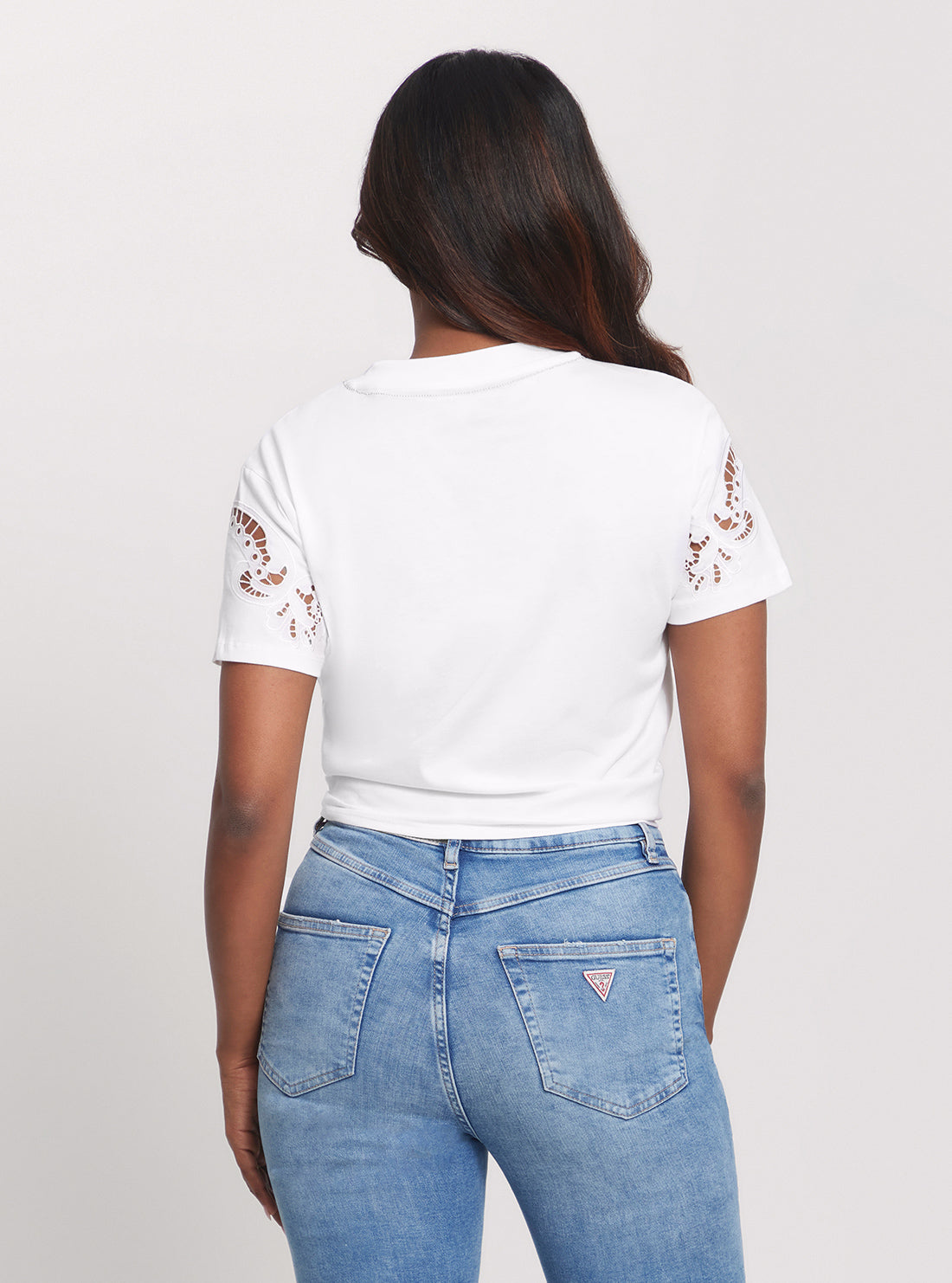 Eco White Anjour Lace T-Shirt