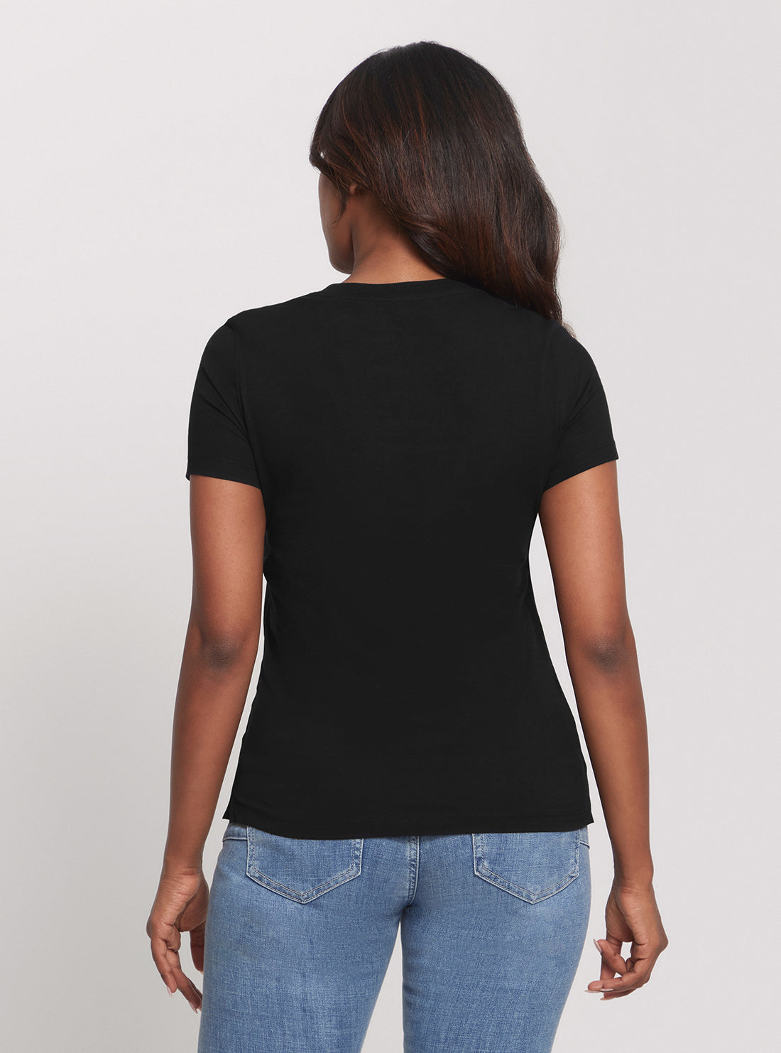 GUESS Eco Black Sequins Logo T-Shirt back view