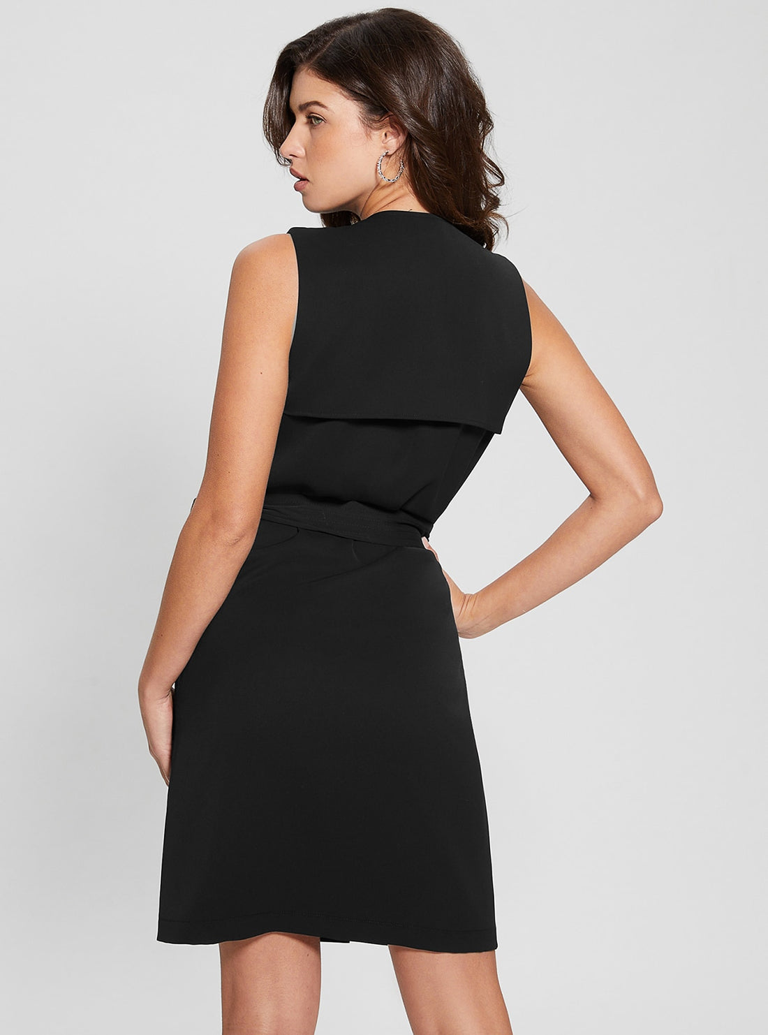guess black dress Black Everly Trench Dress