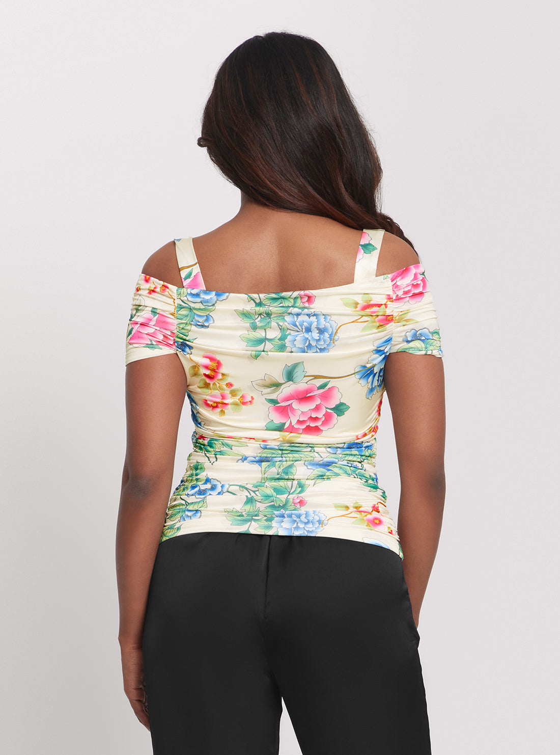 Floral Print Emily Top back view