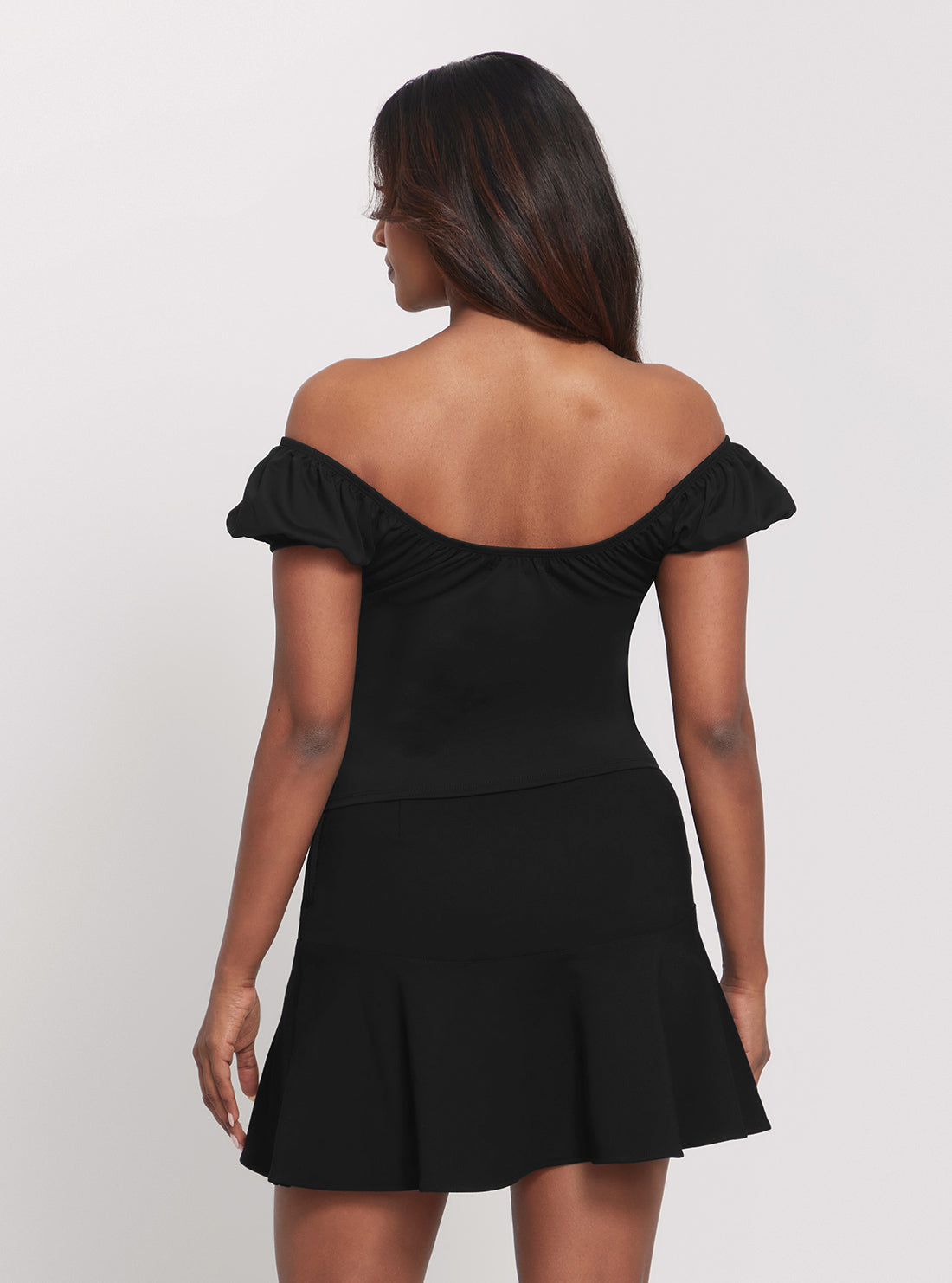 GUESS Black Scoop Cecilia Top back view