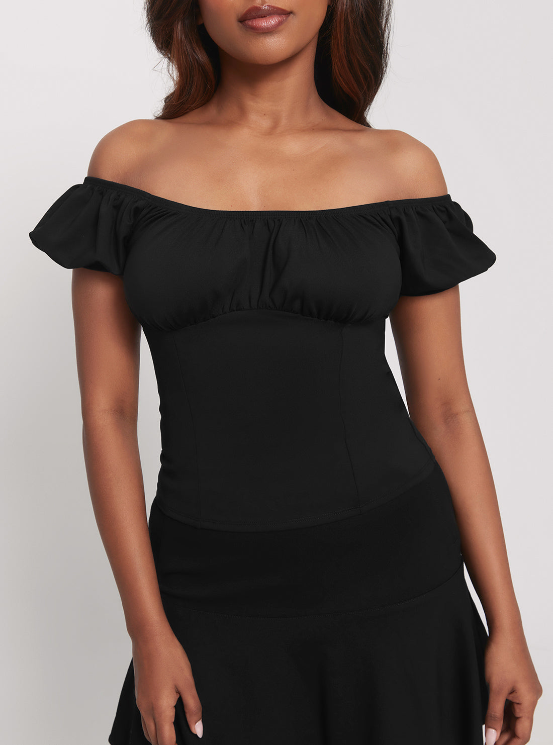 GUESS Black Scoop Cecilia Top detail view