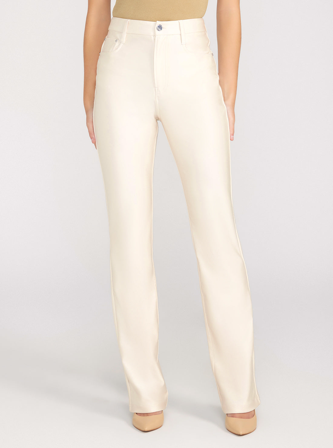 GUESS Stone High-Rise 80s Straight Pants front view