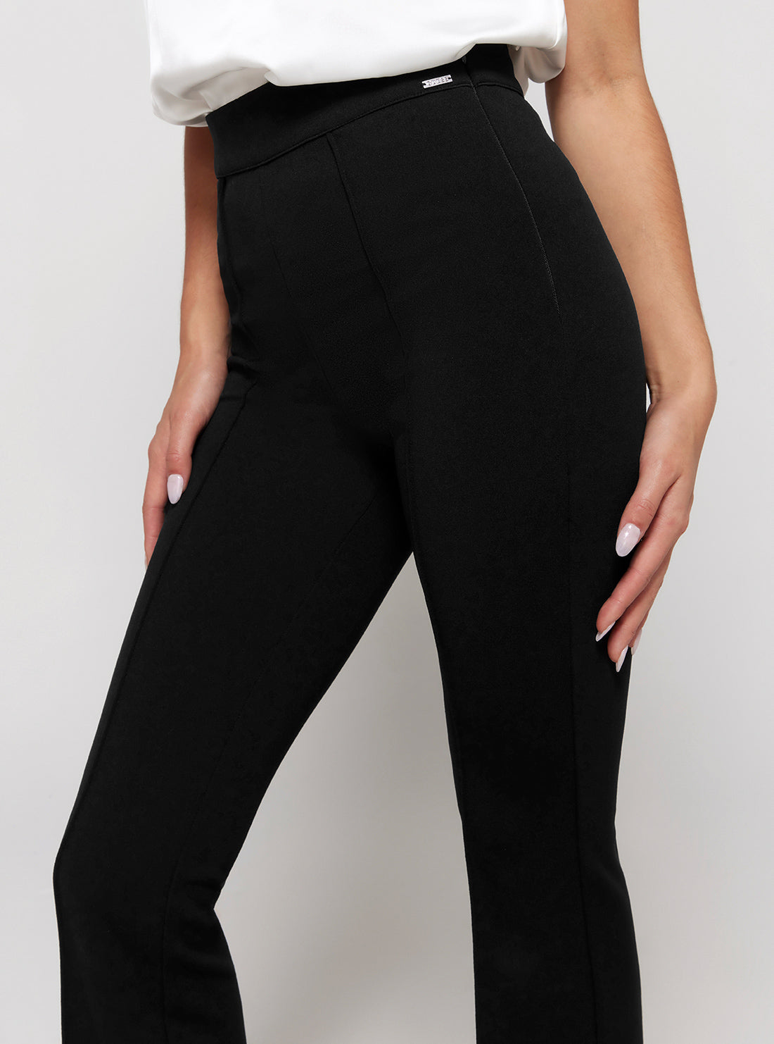 GUESS Black Flared Evelina Pants detail view