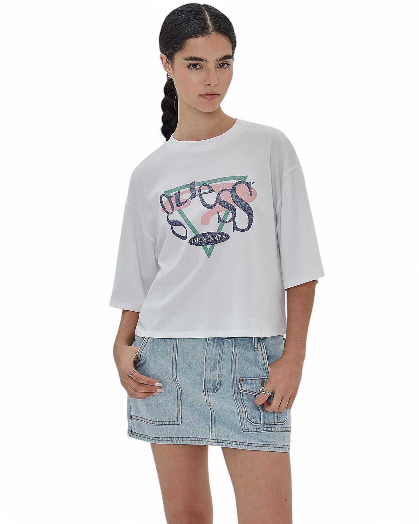GUESS Originals Vintage Triangle Boxy Tee