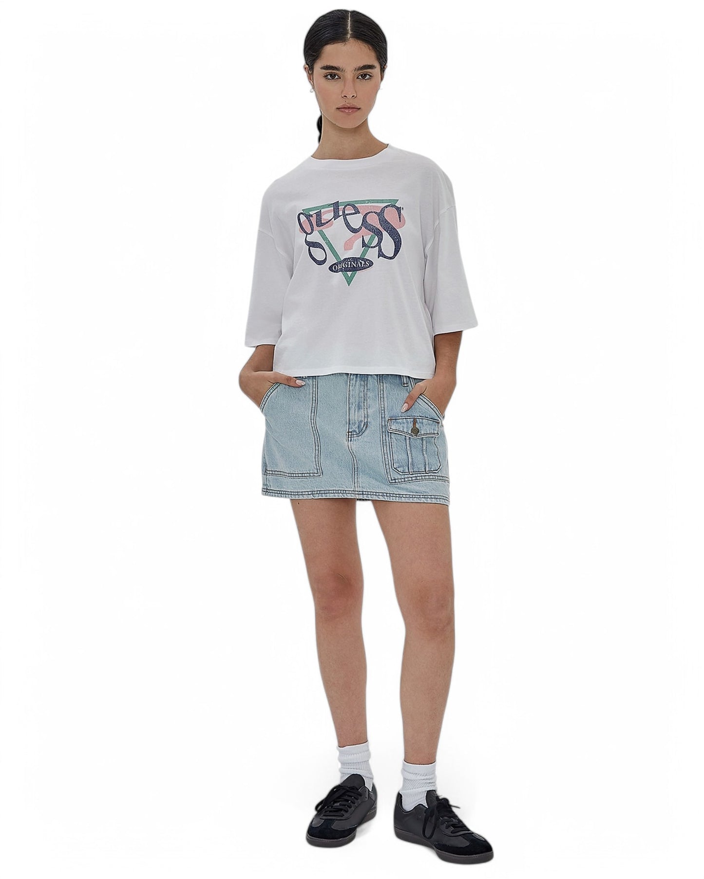 GUESS Originals Vintage Triangle Boxy Tee